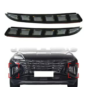 q_C c[\ 2021+- CWP[^[t LED DRL fC^C jO Cg LED DRL daytime running light with indicator for Hyundai Tucson 2021+-