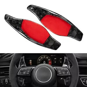 bJ[{t@Co[XeAOzC[VtgbJ[GNXeVAEfB R8 RS3 RS4 RS5- Forged carbon fiber steering wheel shift rocker extension for Audi R8 RS3 RS4 RS5-
