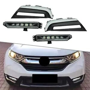 2xLED デイタイムランニングライトデイタイムランニングライトインジケーター DRL ホンダ CR-V CRV 2017 2018 2019- 2xLED daytime running light daytime running lights indicator DRL for Honda CR-V CRV 2017 2018 2019-