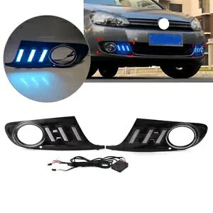 DRL tHOv fC^CjOCg Cgt tHNX[Q St 6 09-13 3F- DRL fog lights daytime running light with light for Volkswagen Golf 6 09-13 3Colors-