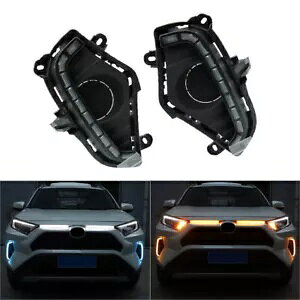 2x LED fC^CjOCg fC^CjOCg ECJ[ DRL 2019 2020 g^ RAV4- 2x LED daytime running light daytime running lights turn signals DRL for 2019 2020 Toyota RAV4-
