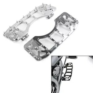 CNC tbg{[h tg NXJg[ MX n[[ c[O _Ci FLD yA N[- CNC Footboards Front Cross Country MX for Harley Touring Dyna FLD Pair Chrome-