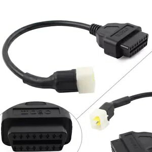 I[goC 6 s OBD to OBD2 ffXLi[c[A_v^[P[u Delphi p- Motorcycle 6 Pin OBD to OBD2 Diagnostic Scanner Tool Adapter Cable for Delphi-