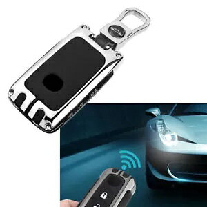 Mazda3 CX-5 CX-30p L[P[X P[X Jo[ 1{^ Vo[- Key Case Case Cover with 1 Button Silver for Mazda3 CX-5 CX-30-