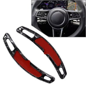 XeAO zC[ Vtg bJ[ GNXeV |VF pi[ }J JCG ABS yAp- Steering wheel shift rockers extension for Porsche Panamera Macan Cayenne ABS pair-