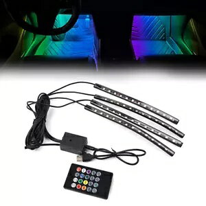 48LED RGB OEhAgXtBACg[gAtAvB- 48LED RGB Ground Atmosphere Light Remote, Decorative Floor Lamp.-