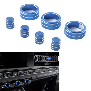 7x XCb` {^ O Jo[ pl z_ VrbN 11. 2022+ CRV u[p 7x Switch Button Ring Cover Panel for Honda Civic 11. 2022+ for CRV Blue-