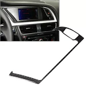GPS irQ[VVXeplt[gJ[{t@Co[AEfB A4 B8 A5 2009-2016- GPS Navigation System Panel Frame Trim Carbon Fiber for Audi A4 B8 A5 2009-2016-