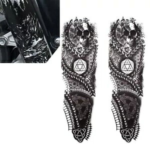 JX^ tg tH[N XJ XebJ[ Pbg l[v[g F n[[ }np- Custom Front Fork Skull Sticker Locket Nameplate F for Harley Yamaha-