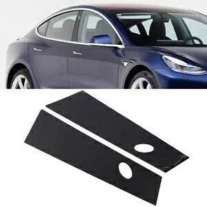 �e�X�����f�� 3 2017-2022 21- �h�A�E�B���h�E�R�����p���C�g�u���b�N�g���� 2 �� 2x Light Black Trims for Door Window Columns for Tesla Model 3 2017-2022 21- �y���s�A���i�z