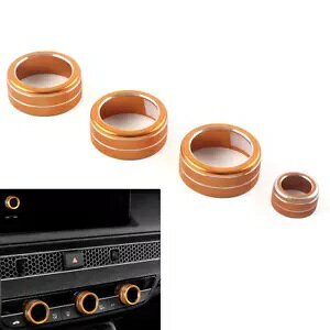 4x R\[ AC NC[gRg[{^OJo[ z_ VrbN 11th 2022+-p 4x Console AC Climate Control Button Ring Cover for Honda Civic 11th 2022+-