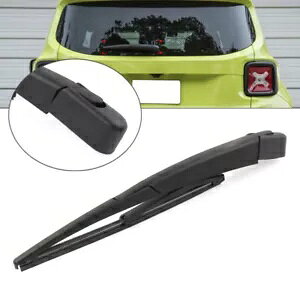 W[v lQ[h 2015-2019 pACp[A[ & [tZbgAubNJ[- Rear Windshield Wiper Arm & Leaf Set for Jeep Renegade 2015-2019, Black Car-