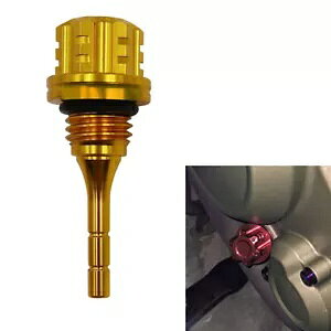 NNP[XICQ[WbhIXAICxCWP[^[AS[hAGY6 BWS 125CC-p Crankcase Oil Gauge Rod Male, Oil Level Indicator, Gold, for GY6 BWS 125CC-