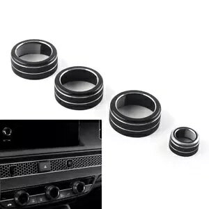 R\[ AC NC[g Rg[ {^ O Jo[ z_ VrbN 11th 22+ ubN- Console AC Climate Control Button Ring Cover for Honda Civic 11th 22+ Black-