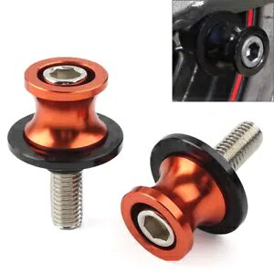CNC XCO RC XC_[ X^h lW 10 ~[g KAWASAKI ZX6R 1998-11 IW- CNC swing coils slider stand screws 10MM for KAWASAKI ZX6R 1998-11 orange-