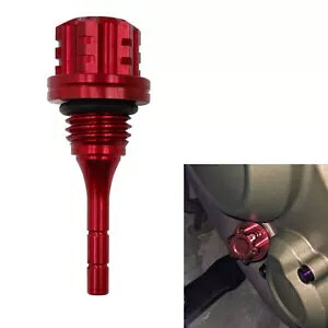 NNP[XICQ[WbhIXAICxCWP[^[AbhAGY6 BWS 125CC-p Crankcase Oil Gauge Rod Male, Oil Level Indicator, Red, for GY6 BWS 125CC-