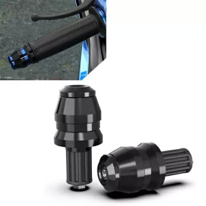 2x jo[T 7/8 C`I[goCnho[Obvnho[GhXC_[LbvvOubN- 2x Universal 7/8" Motorcycle Handlebar Grips Handlebar End Slider Cap Plugs BLACK-