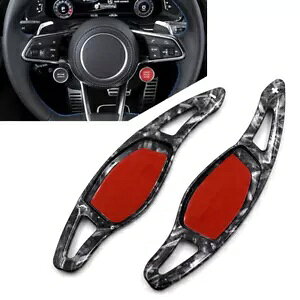 2x XeAOzC[VtgbJ[GNXeV AEfB R8 RS3 RS5 TT RS RS Q3- 2x steering wheel shift rocker extension for Audi R8 RS3 RS5 TT RS RS Q3-