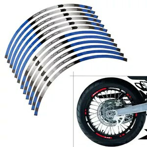  17 C` Xgbv zC[ Jo[ XebJ[ u[ XYL DRZ DR-Z 400SM 05-19- RIM 17'' Strip Wheel Covers Sticker Blue for SUZUKI DRZ DR-Z 400SM 05-19-