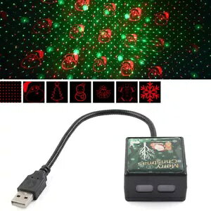 USB Ԃ̉͋̕CNX}Xv LED vWFN^[iCgCgCg- USB Car Roof Atmosphere Christmas Lamp LED Projector Night Light Indoor Light-