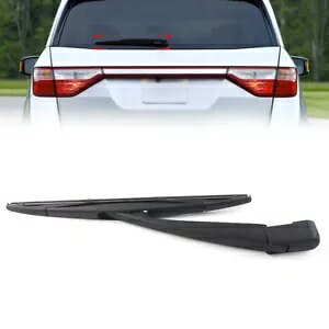 z_ IfbZC 2011-2017 pACp[A[ + V[gZbgAubN- Rear windshield wiper arm + sheet set for Honda Odyssey 2011-2017, black car-