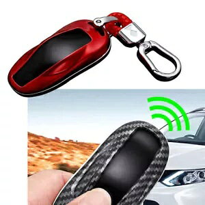 L[P[XP[XJo[ԃX}[gL[bheXf 3 f S- Key Case Case Cover Car Smart Key Red for Tesla Model 3 Model S-
