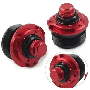 �t�H�[�N �_���p�[ �A�W���X�^�[ 47MM ���}�n R15 V3 2017-2019 �I�[�g�o�C�p ���b�h 2��- Fork Damper Adjuster 47MM for Yamaha R15 V3 2017-2019 Motorcycle Red 2pcs- �y���s�A���i�z