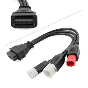 }noCNp3s4s6s3in1 OBD2ffA_v^[P[u- 3pin 4pin 6pin 3in1 OBD2 Diagnostic Adapter Cable for Yamaha Motorcycle-