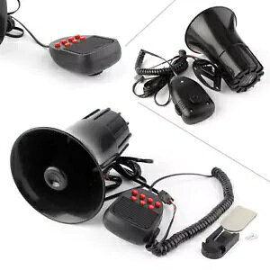 BLK 12V 100W 剹ʎԌxx@hTCGAz[ PA Xs[J[- BLK 12V 100W Loud Car Alarm Police Fire Siren Air Horn PA Speaker-