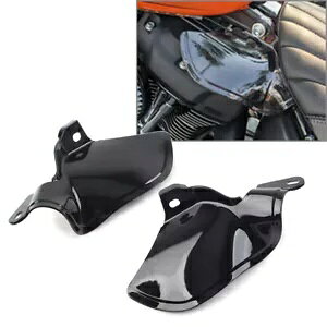 ���˃T�h���T�C���G�A�q�[�g�f�B�t���N�^�[�n�[���[�\�t�e�C�� 18-20 �u���b�N- Reflective Saddle Sign Air Heat Deflector for Harley Softail 18-20 Black- �y���s�A���i�z