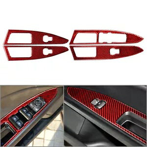 tH[h fI 18-19 p[EBhEgXCb`Jo[gpbh - Red for Ford Mondeo 18-19 Power Window Trim Switch Cover Trim-