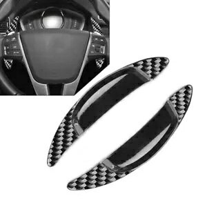 J[{XeAOzC[VtgbJ[GNXeV{{ S60 V60 XC60 XC90 2018-2023- Carbon steering wheel shift rocker extension for Volvo S60 V60 XC60 XC90 2018-2023-