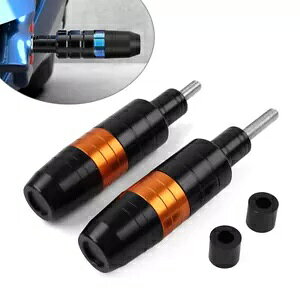 �y�A 8MM �I�[�g�o�C�t���[���G�L�]�[�X�g�X���C�_�[�g���b�v�v���e�N�^�[�A���`�N���b�V���p�b�h�I�����W- Pair 8MM Motorcycle Frame Exhaust Slider Traps Protector Anti Crash Pad Orange- �y���s�A���i�z
