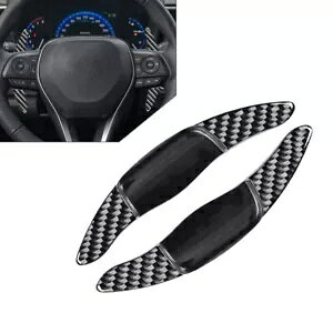 g^ J J[ Ao RAV4 pubN XeAO zC[ Vtg bJ[ GNXeV- Black steering wheel shift rocker extension for Toyota Camry Corolla Avalon RAV4-