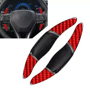 g^ J J[ Ao RAV4 pԂXeAO zC[ Vtg bJ[ GNXeV- Red steering wheel shift rocker extension for Toyota Camry Corolla Avalon RAV4-
