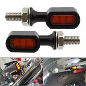 ~jLEDCWP[^[ jOCWP[^[v n[[p ubN-IWY- Mini LED Indicator Running Indicator Lamp for Harley Black-Orange Lens-