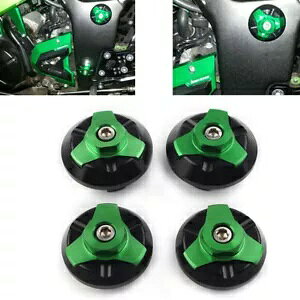 t[z[LbvJo[vO[&AbvO[pKAWASAKI Ninja 250R 300 ZX250- Frame hole caps cover plugs low & up green for KAWASAKI ninja 250R 300 ZX250-