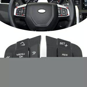 XeAOzC[XCb`Jo[x[̃yAAh[o[fBXJo[X|[c 15-19- Pair of Steering Wheel Switch Cover Bezel for Land Rover Discovery Sport 15-19-