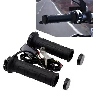 7/8 ''I[goCdCzbgMEH[nhObvnho[\- 7/8'' Motorcycle Electric Hot Heated Warm Hand Grips Handlebar Adjustable-