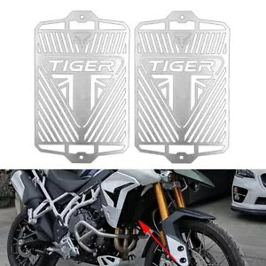 �N�[���[�O�����J�o�[ �^�C�K�[ 900 �����[ GT �^�C�K�[ 850 �X�|�[�c 20-22 �V���o�[- Cooler Grille Cover for Tiger 900 Rally GT Tiger 850 Sport 20-22 Silver-