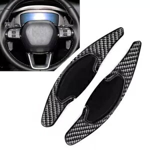 ubNXeAOzC[VtgbJ[GNXeVz_VrbNALCeOp Black steering wheel shift rockers extension for Honda Civic For Acura Integra-