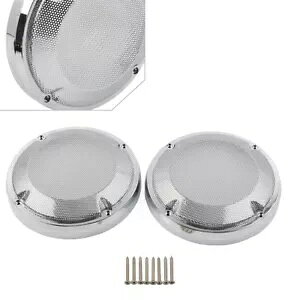 6.5C` ThobOW Xs[J[ OJo[ n[[ c[O 1983-20-p 6.5" Saddlebags Lid Speaker Grill Cover for Harley Touring 1983-20-