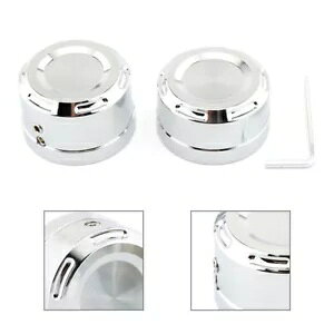 �n�[���[�\�t�e�C���p�N���[�����A�A�N�X���X�N�����[�i�b�g�J�o�[- Chrome Rear Axle Screw Nut Cover for Harley Softail- �y���s�A���i�z