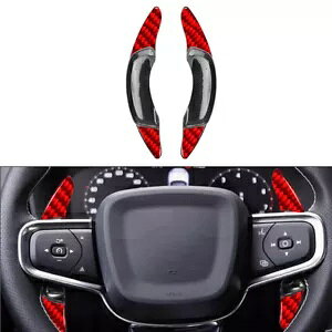 {{ XC40 2019-2023 pbhXeAOzC[VtgbJ[GNXeV Red Steering Wheel Shift Rocker Extension for Volvo XC40 2019-2023-