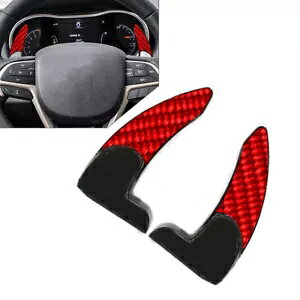 J[{t@Co[bhXeAOzC[VtgbJ[GNXeVW[v_bWNCX[p- Carbon Fiber Red Steering Wheel Shift Rockers Extension For Jeep Dodge Chrysler-