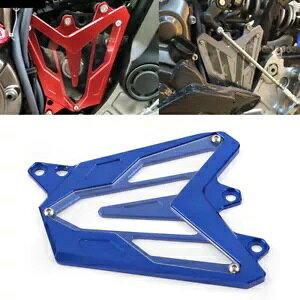 フロントエンジンピニオンカバーチェーン保護フィルム ヤマハ MT-07/FZ07 14-23 ブルー- Front engine pinion cover chain protection film for Yamaha MT-07/FZ07 14-23 blue-