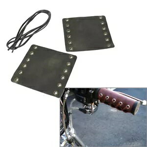U[nhJo[AgbvK[hAn[[JtF[T[pyAAVA- Leather Handle Covers, Retro Wrap Guard, Pair for Harley Cafe Racer, Cyan-