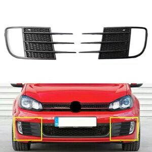 tgCgtHOJo[vt[h̃yA VW St 6 MK6 2008-13 GTI- Pair of front lights fog cover lamp hood for VW Golf 6 MK6 2008-13 GTI-