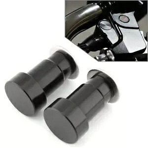 CNC ~[LbvJo[XNXgyAA~ubNI[goCɓK CNC Mirror Hole Caps Cover Fit For Thruxton Pair Aluminum Black Motorcycle