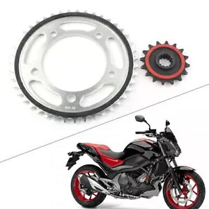 SNbVt 16T AR105-43T tg & AXvPbg 43T z_ NC700 2012-15 Rubber Cushioned 16T AR105-43T Front & Rear Sprocket 43T For HONDA NC700 2012-15